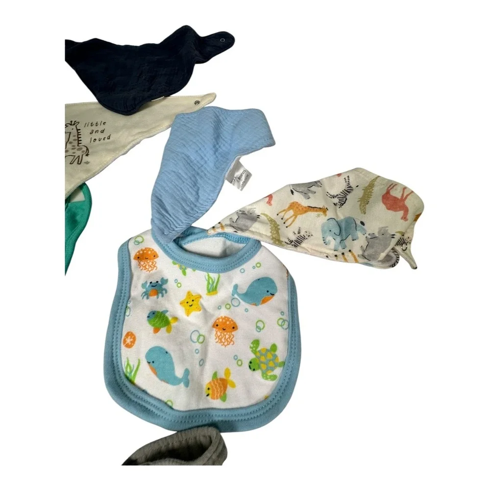 Cloud Island Bibs‎ Lot Unisex OS Multi Bandana Muslin Cotton Boho Cottagecore